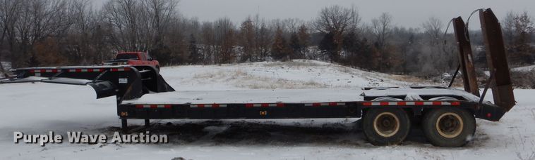 image for item DH6325 1979 Custom drop deck equipment trailer