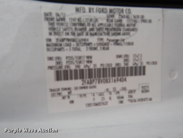 image for item EK9141 2011 Ford Crown Victoria Police Interceptor