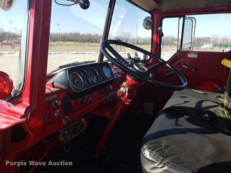 image for item EL9761 1978 Ford 8000 Seagrave aerial ladder fire truck