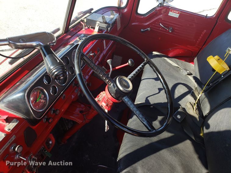 image for item EL9761 1978 Ford 8000 Seagrave aerial ladder fire truck