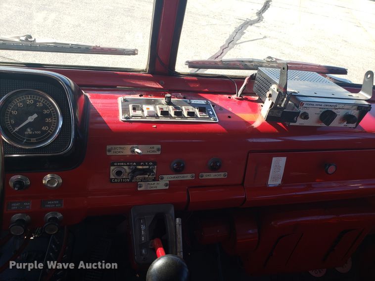 image for item EL9761 1978 Ford 8000 Seagrave aerial ladder fire truck