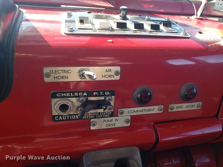 image for item EL9761 1978 Ford 8000 Seagrave aerial ladder fire truck