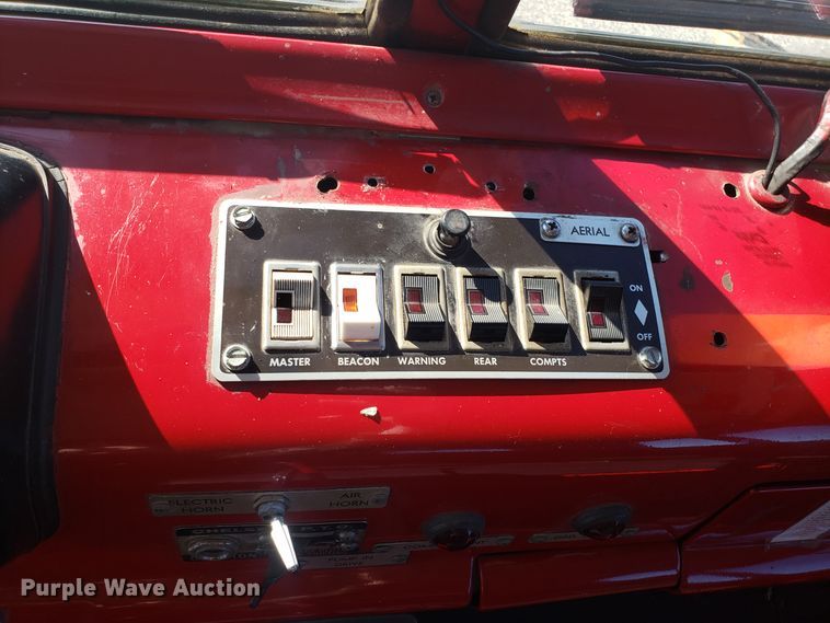 image for item EL9761 1978 Ford 8000 Seagrave aerial ladder fire truck