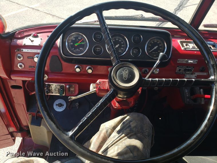 image for item EL9761 1978 Ford 8000 Seagrave aerial ladder fire truck