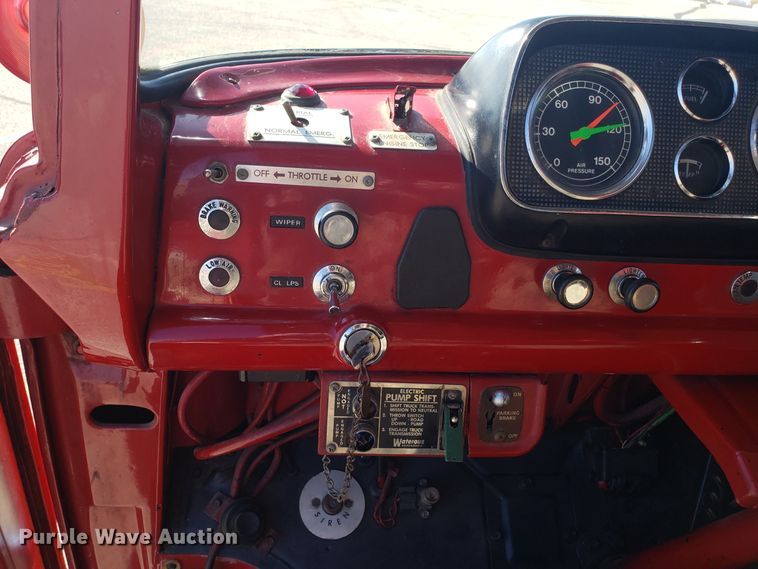 image for item EL9761 1978 Ford 8000 Seagrave aerial ladder fire truck