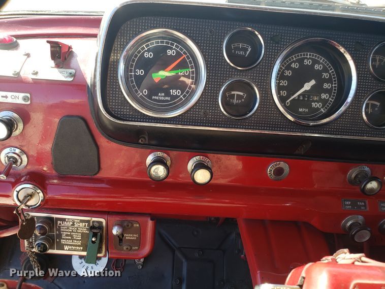 image for item EL9761 1978 Ford 8000 Seagrave aerial ladder fire truck