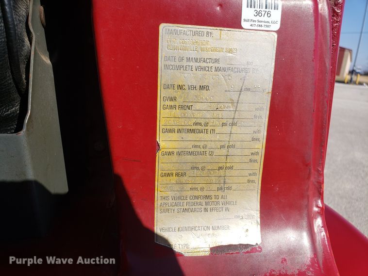 image for item EL9761 1978 Ford 8000 Seagrave aerial ladder fire truck