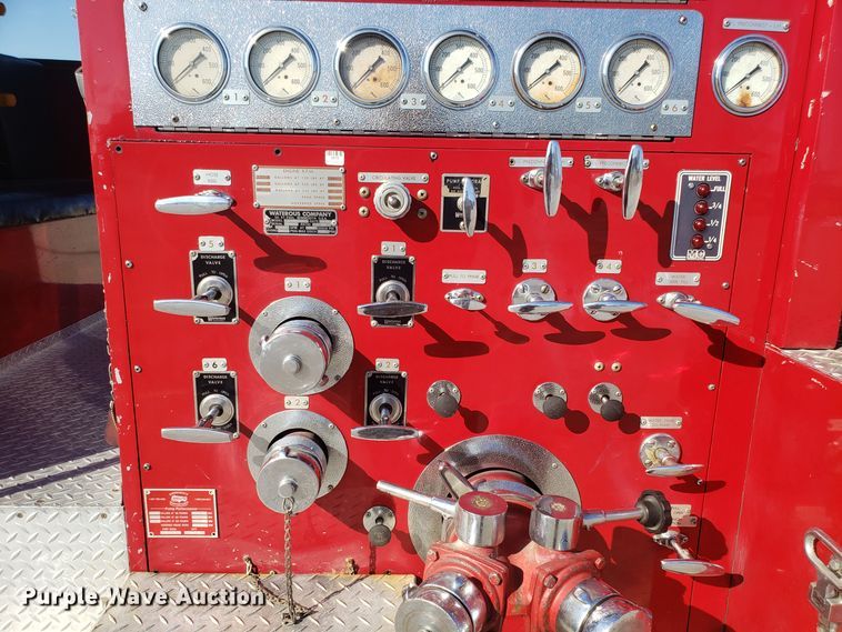 image for item EL9761 1978 Ford 8000 Seagrave aerial ladder fire truck