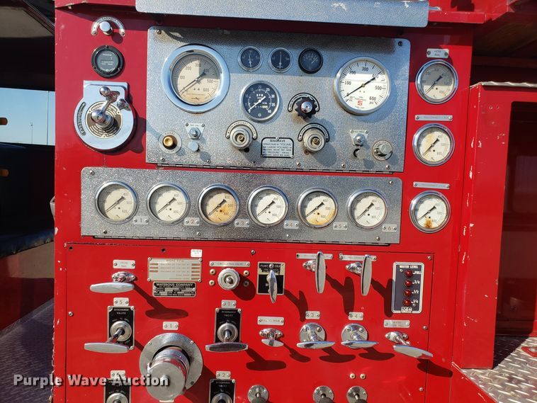 image for item EL9761 1978 Ford 8000 Seagrave aerial ladder fire truck