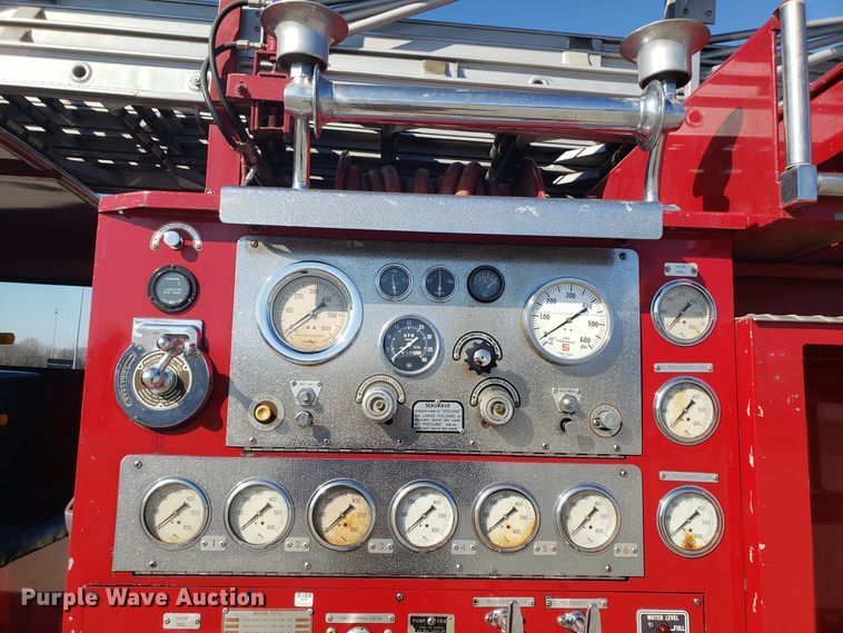image for item EL9761 1978 Ford 8000 Seagrave aerial ladder fire truck