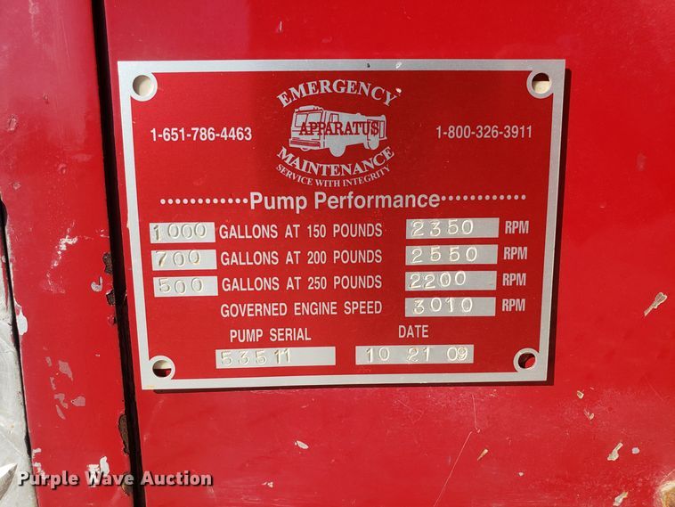 image for item EL9761 1978 Ford 8000 Seagrave aerial ladder fire truck