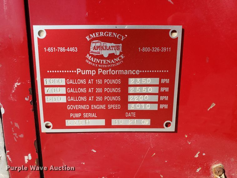 image for item EL9761 1978 Ford 8000 Seagrave aerial ladder fire truck