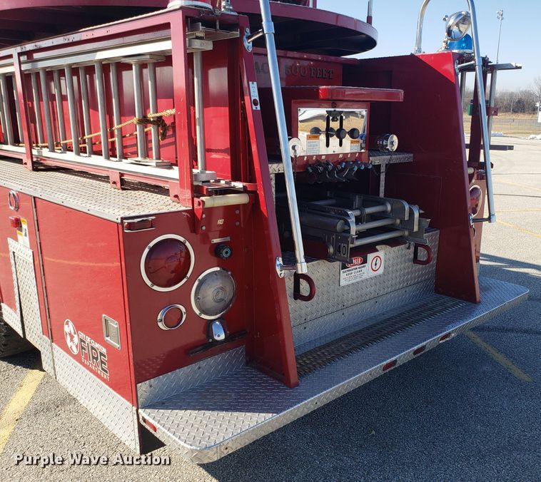image for item EL9761 1978 Ford 8000 Seagrave aerial ladder fire truck
