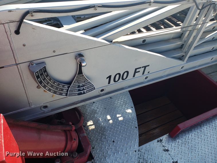 image for item EL9761 1978 Ford 8000 Seagrave aerial ladder fire truck