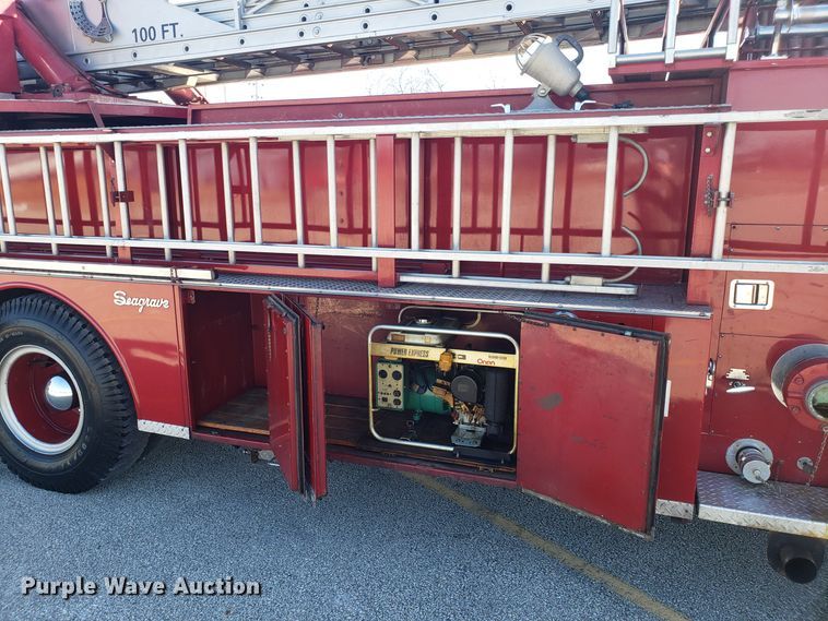 image for item EL9761 1978 Ford 8000 Seagrave aerial ladder fire truck