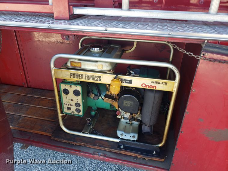 image for item EL9761 1978 Ford 8000 Seagrave aerial ladder fire truck