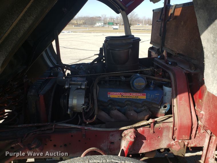 image for item EL9761 1978 Ford 8000 Seagrave aerial ladder fire truck