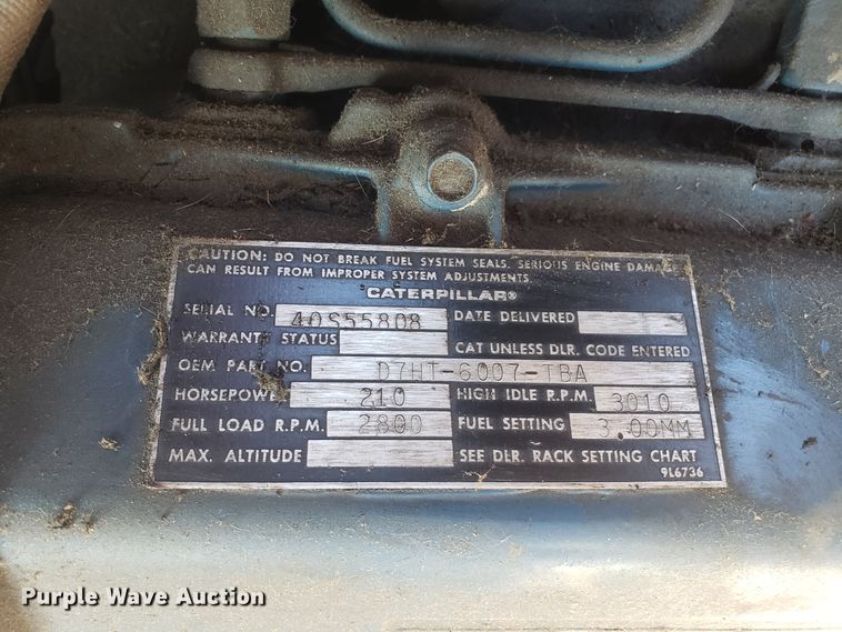 image for item EL9761 1978 Ford 8000 Seagrave aerial ladder fire truck