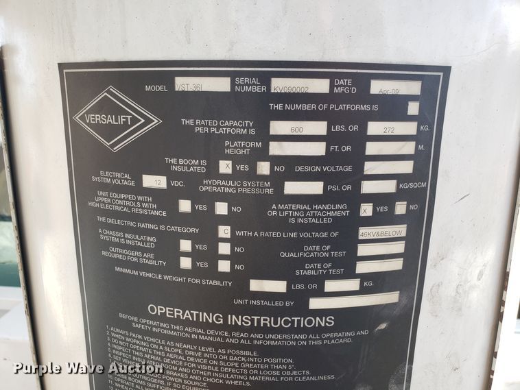 image for item EZ9050 2009 Ford F550 Super Duty bucket truck