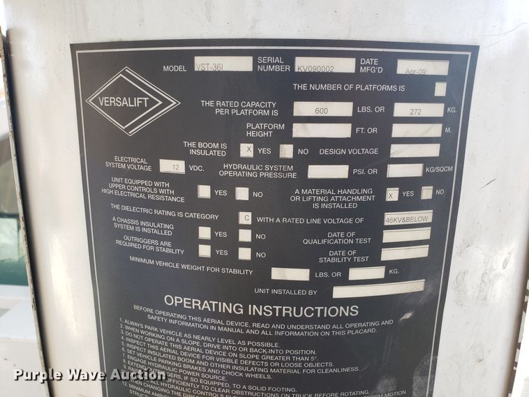 image for item EZ9050 2009 Ford F550 Super Duty bucket truck
