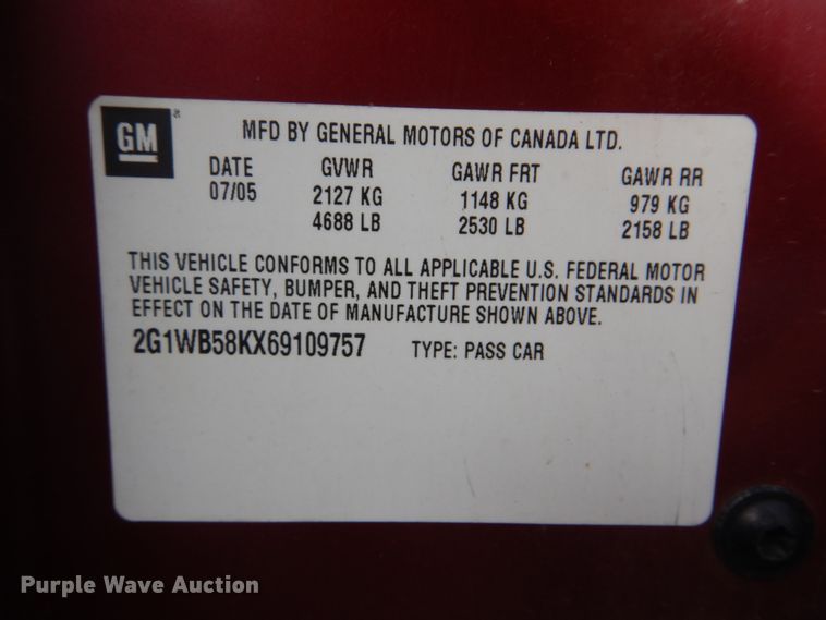 image for item FF9117 2006 Chevrolet Impala