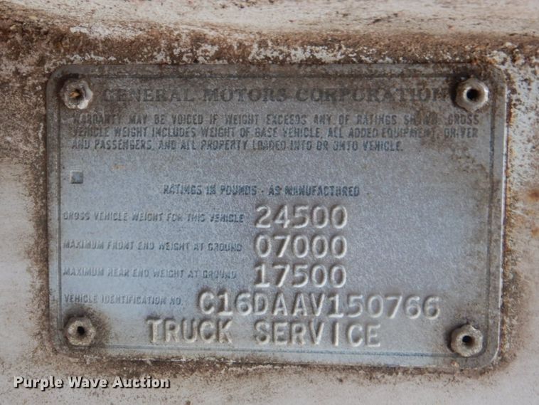 image for item FF9240 1980 Chevrolet CC65042 feed delivery tuck