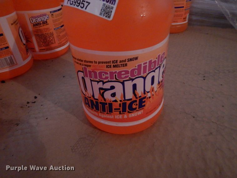 image for item FG9957 Approximately 106 one gallon jugs of Incredible Orange anti-ice