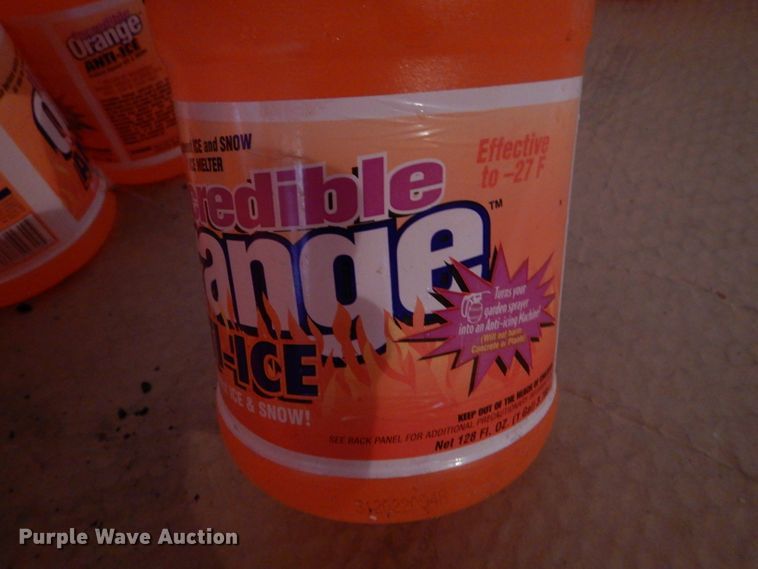 image for item FG9957 Approximately 106 one gallon jugs of Incredible Orange anti-ice