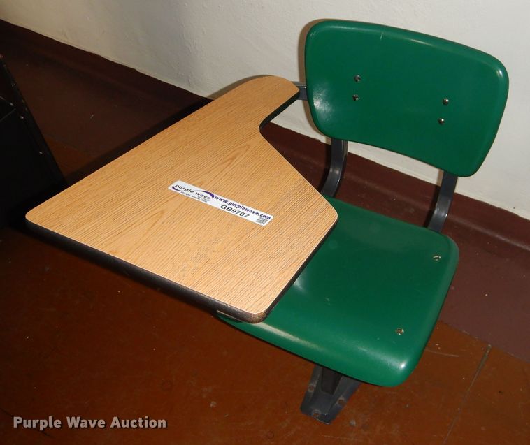 image for item GB9707 Approximately 50 floor mounted school desks