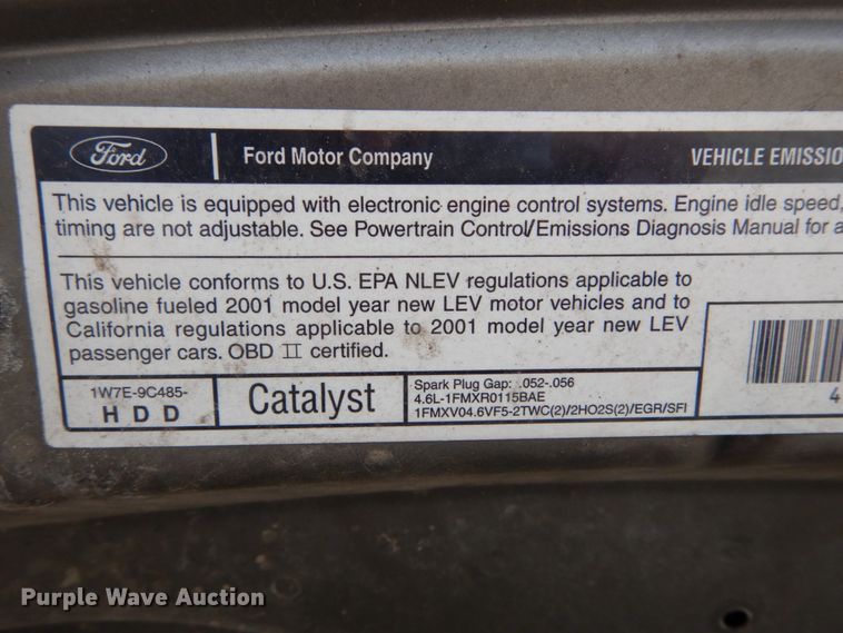 image for item GC9484 2001 Ford Crown Victoria Police Interceptor