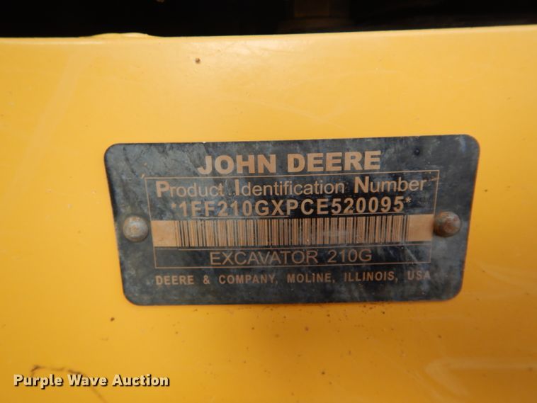 image for item GE9052 2012 John Deere 210G LC excavator