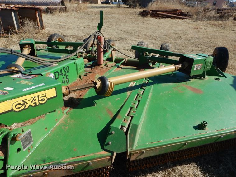 image for item GE9081 2014 John Deere CX15 batwing rotary mower