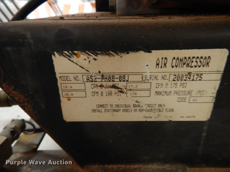 image for item GE9085 John Deere AC2-8GH air compressor