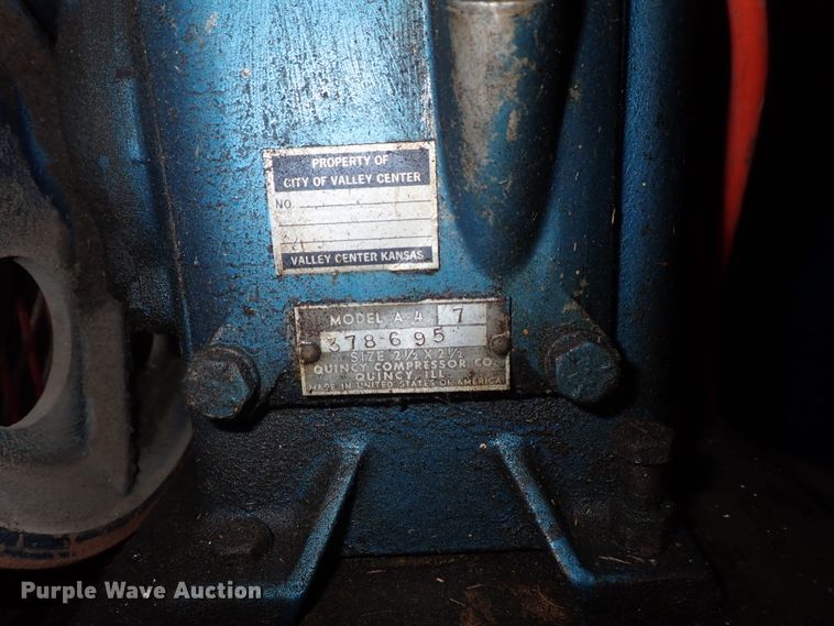 image for item GF9649 Quincy A4 air compressor