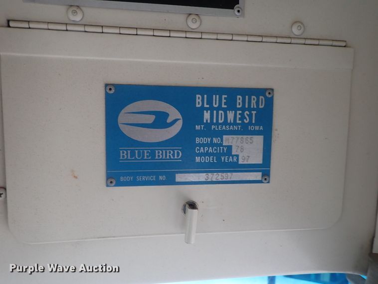 image for item GF9713 1997 Blue Bird TC2000 school bus