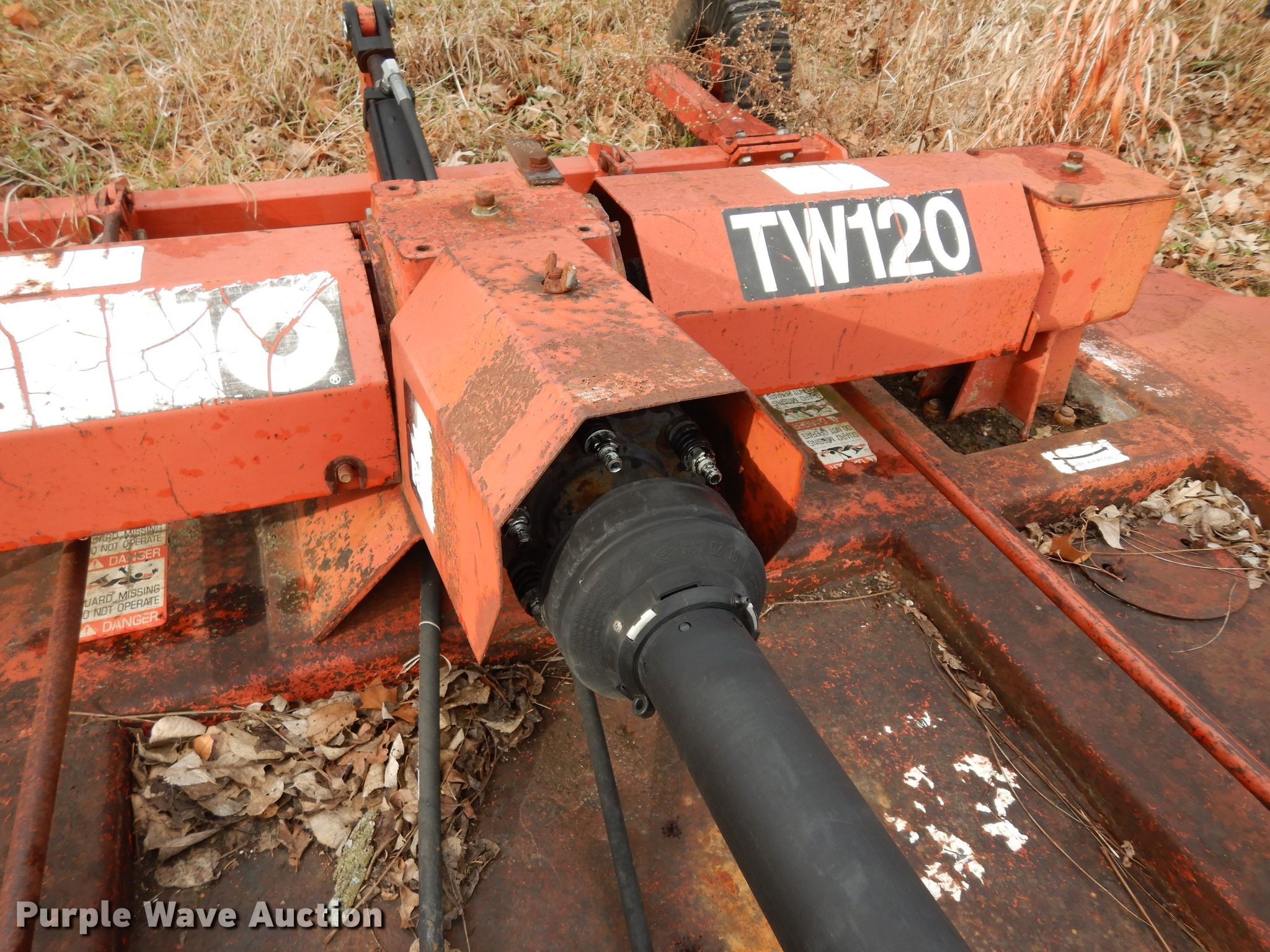 Rhino TW120 rotary mower in Clinton, KS Item FY9262 sold Purple Wave