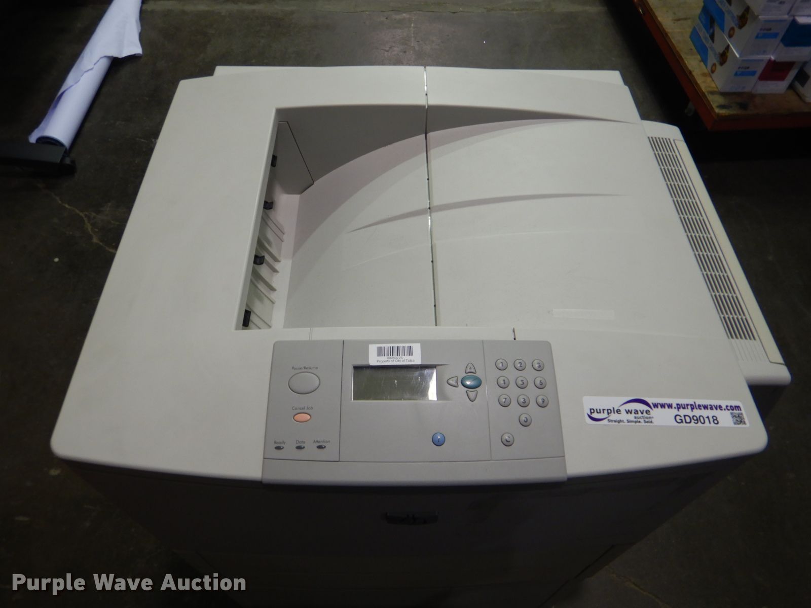 HP LaserJet 9000dn color copier in Tulsa, OK Item GD9018 sold