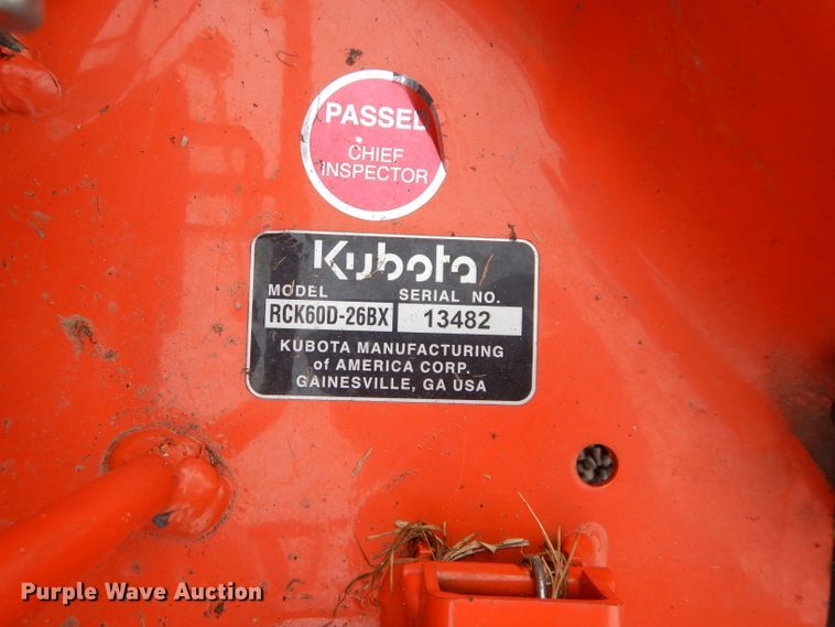 image for item DH3678 2016 Kubota BX25DLB MFWD tractor