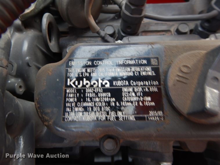 image for item DH3678 2016 Kubota BX25DLB MFWD tractor