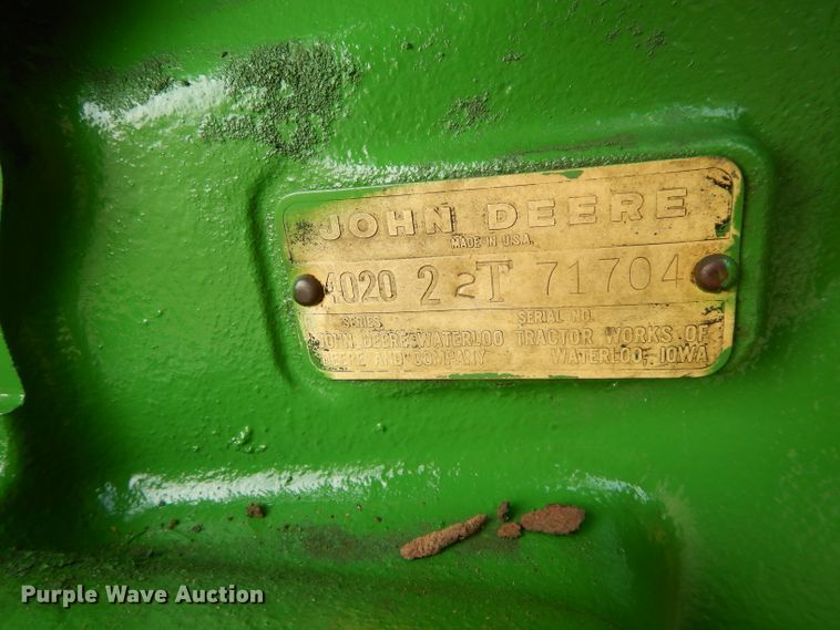image for item DH3698 John Deere 4020 tractor