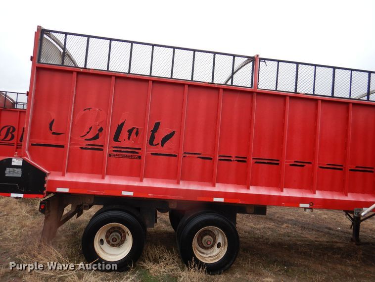 image for item DI0004 2014 Blatz 36B324BNR214TG live bottom silage trailer
