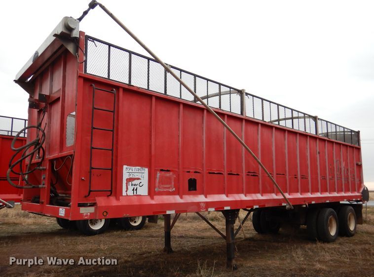 image for item DI0004 2014 Blatz 36B324BNR214TG live bottom silage trailer