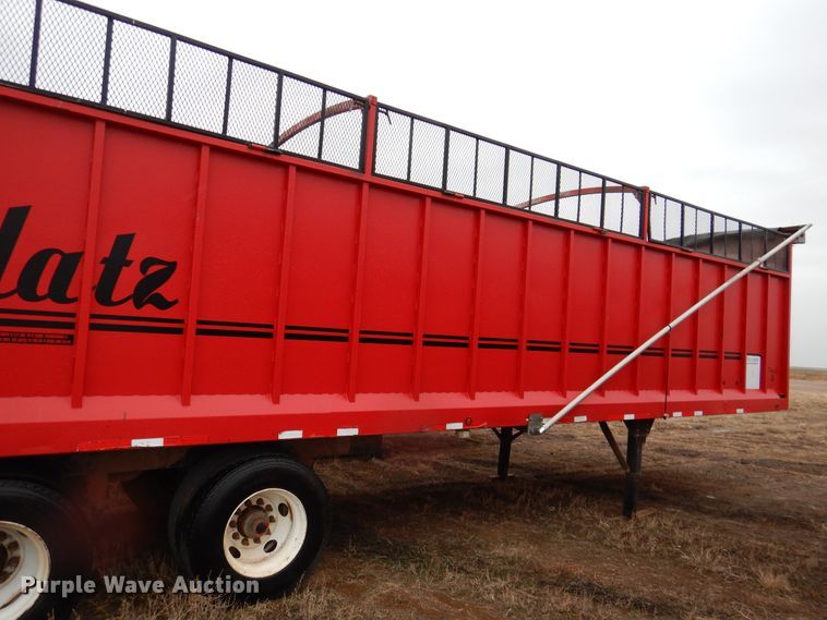 image for item DI0005 2014 Blatz 36B224BNR0314MTG live bottom silage trailer