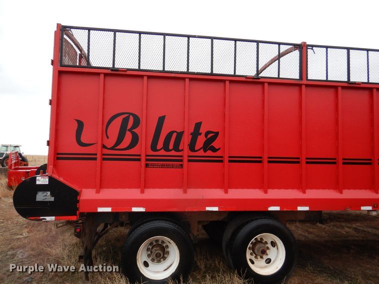 image for item DI0005 2014 Blatz 36B224BNR0314MTG live bottom silage trailer