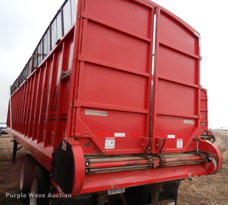 image for item DI0005 2014 Blatz 36B224BNR0314MTG live bottom silage trailer