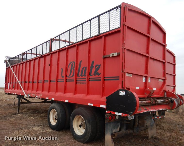 image for item DI0006 2014 Blatz 36B224BNR0314TG live bottom silage trailer