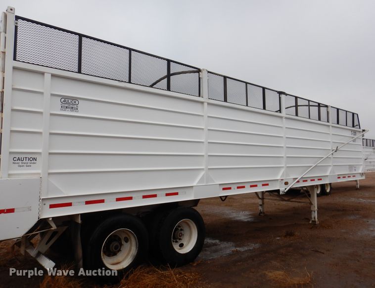 image for item DI0009 2017 Aulick 38672 live bottom silage trailer