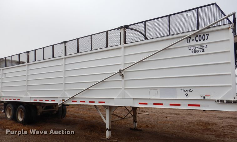 image for item DI0010 2017 Aulick 38672 live bottom silage trailer