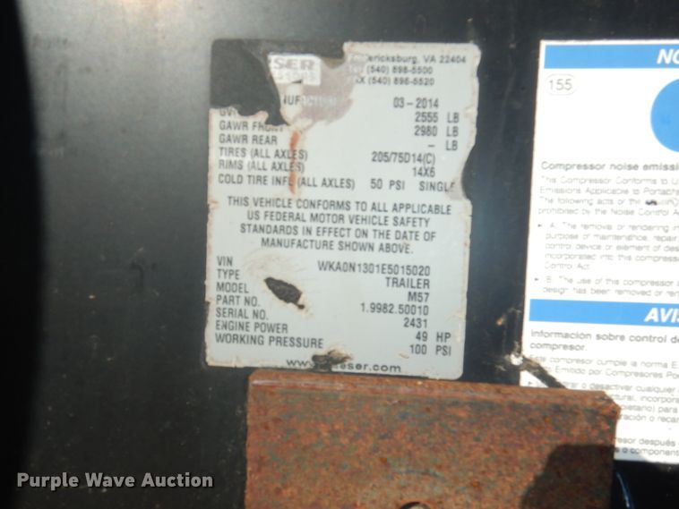 image for item DI0014 2000 Utility trailer