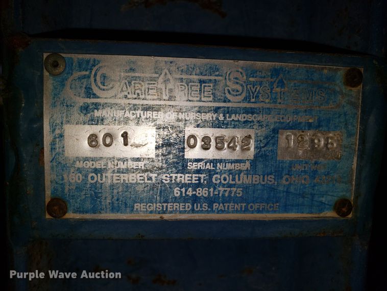 image for item EZ9048 Care Tree Systems 601 tree spade skid steer attachment